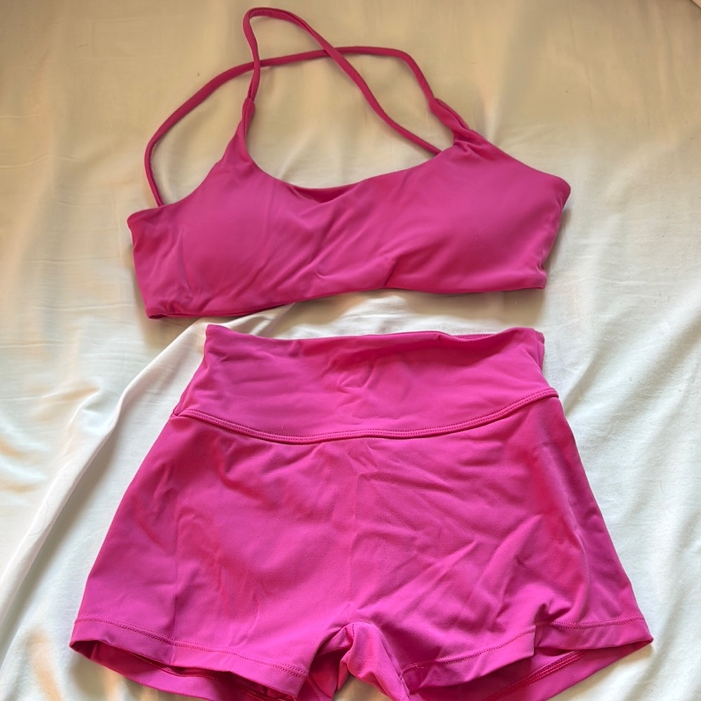 Pink Women's Workout Set